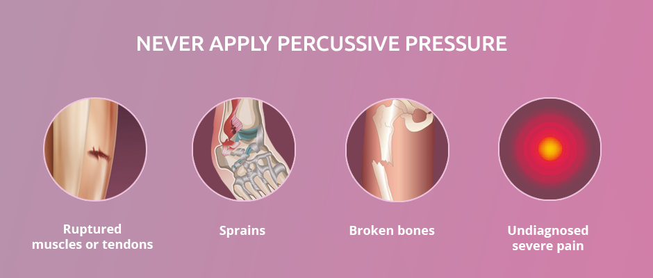 Never Apply Percussive Pressure