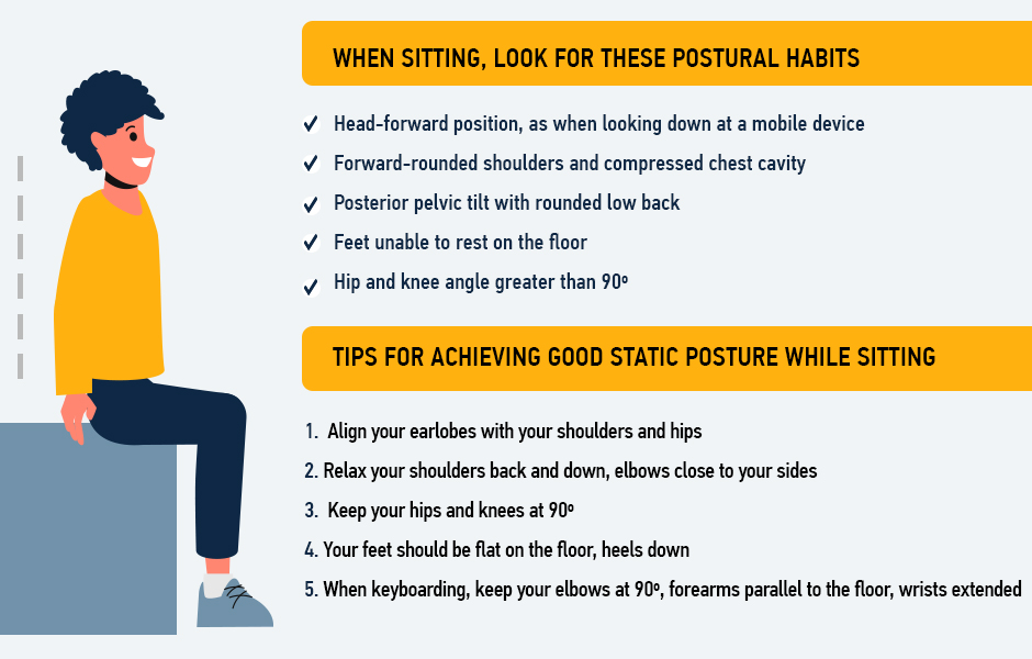 Improving your static sitting posture